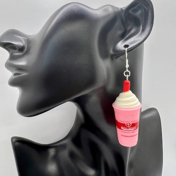 Milkshake Earrings - Coldstone Ice Cream Shake - Foodie Mini Brands Earrings - Picture 5 of 5